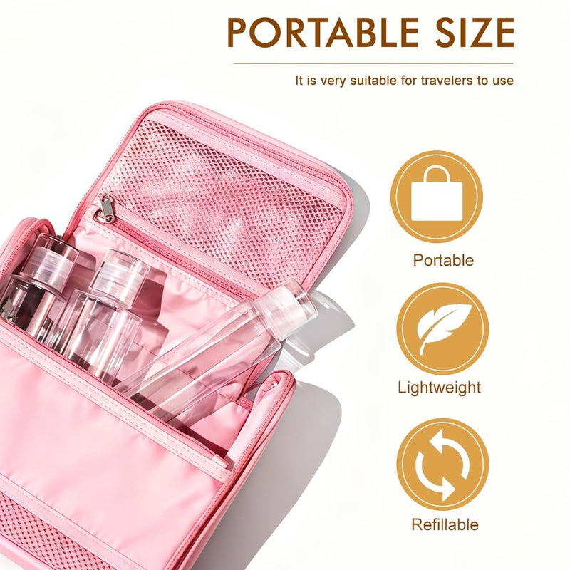 VANTOBEST 6Pcs 100ml/3.4oz Travel Bottles Set - Cosmetic Containers with Orifice Reducer and Screw Lid - Leak Proof Refillable Plastic Bottle for Toner Lotion Emulsion Shampoo Shower Gel - Image 5